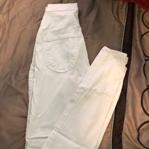 Fashion Nova White High Waisted Skinny Jeans